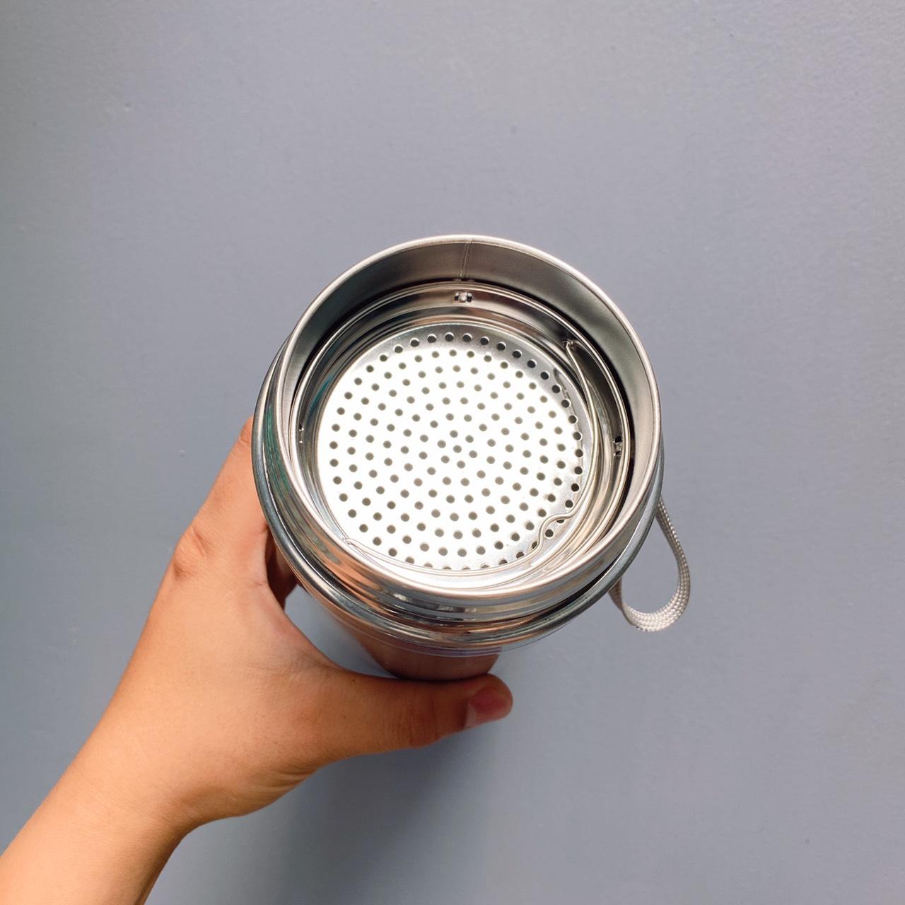 Bình Giữ Nhiệt Inox 304 1200Ml Giữ Nhiệt Trên 12H - KèM LọC Trà-   - Free Ship Toàn Quốc