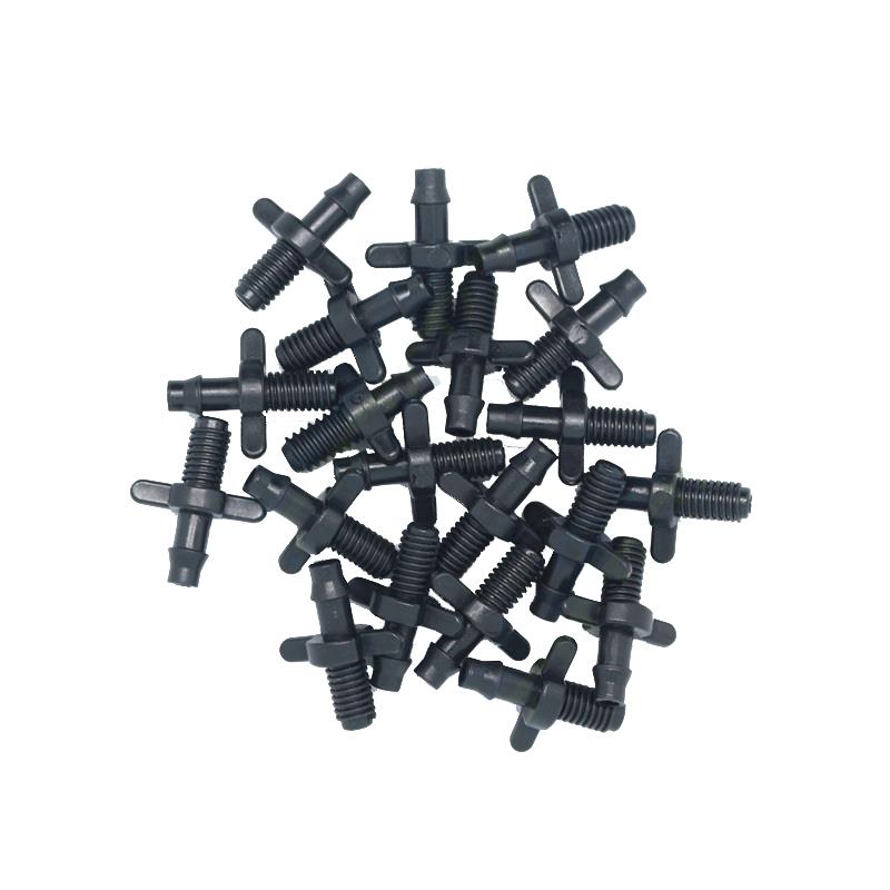 30 bộ Khởi thủy 1 đầu gân 4/7 1 đầu ren 5 mm TKR47, Khởi thủy ren cho ống PE, LDPE, HDPE, PVC Φ4/7