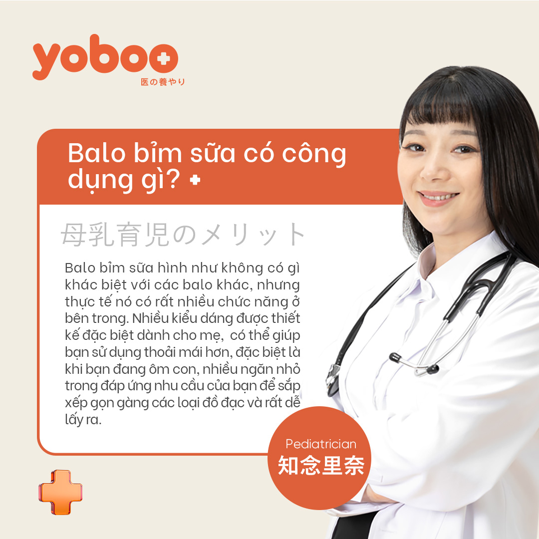 Túi đựng tã Yoboo YB-0012 chống thấm nước miệng túi rộng có dây đeo chéo hoặc đeo vai - Hàng chính hãng