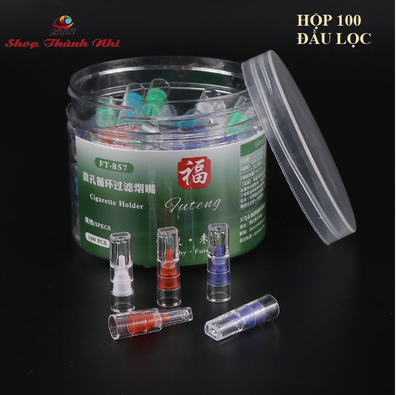 Hộp 100 đầu tẩu thuốc nhựa dẻo bảo vệ sức khỏe Hewang