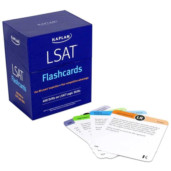 Sách ngoại văn: LSAT Prep Flashcards: 400 Drills On LSAT Logic Skills (Kaplan Test Prep)