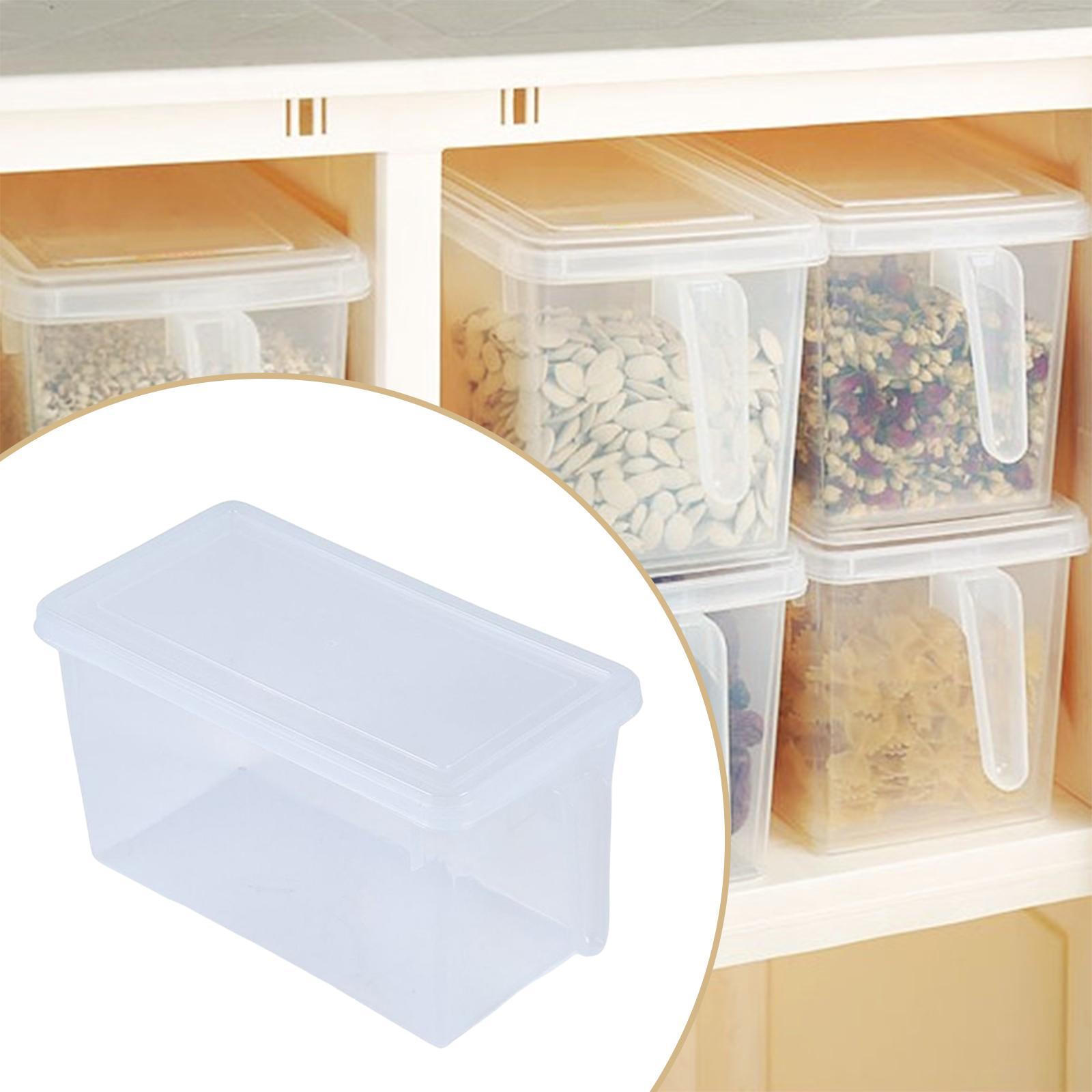 Fridge Organizer Box with Lid Leakproof Food Storage Organizer for Cabinets Shelves