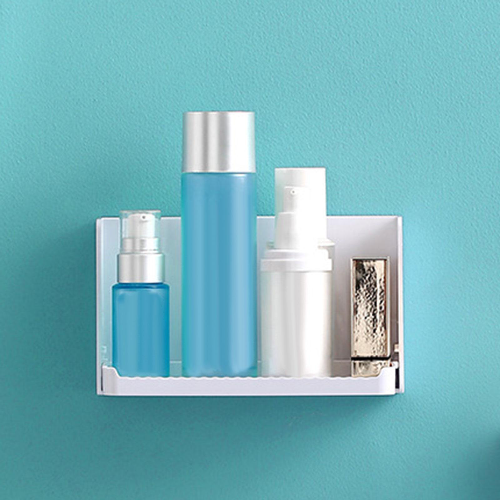Foldable Wall Shelf Floating Shelves Small No Drill Bathroom Shelf Collapsible Bracket for Bathroom Toilet Laundry Room