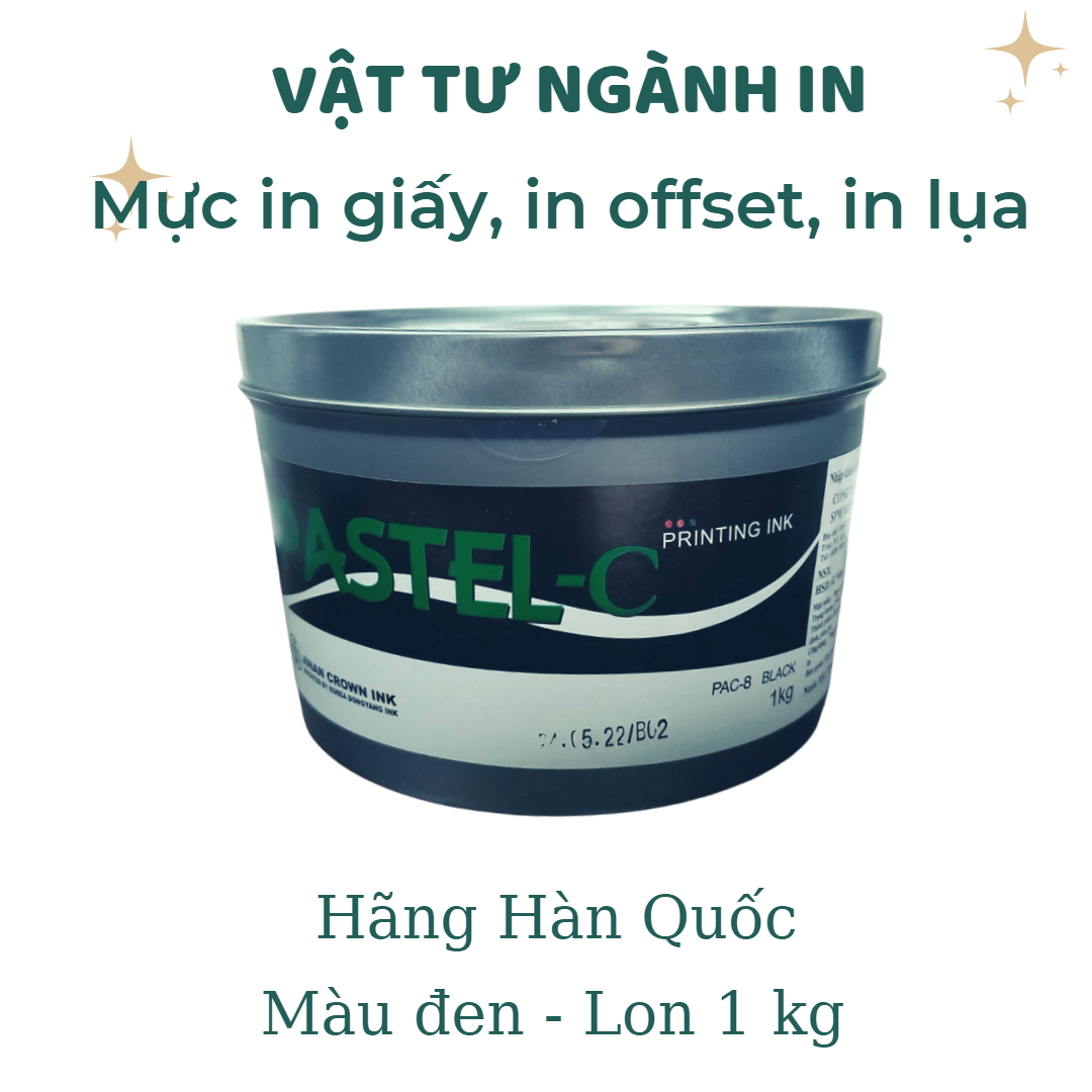 Mực in offset, in lụa trên giấy hiệu Pastel-C của hãng Hàn Quốc