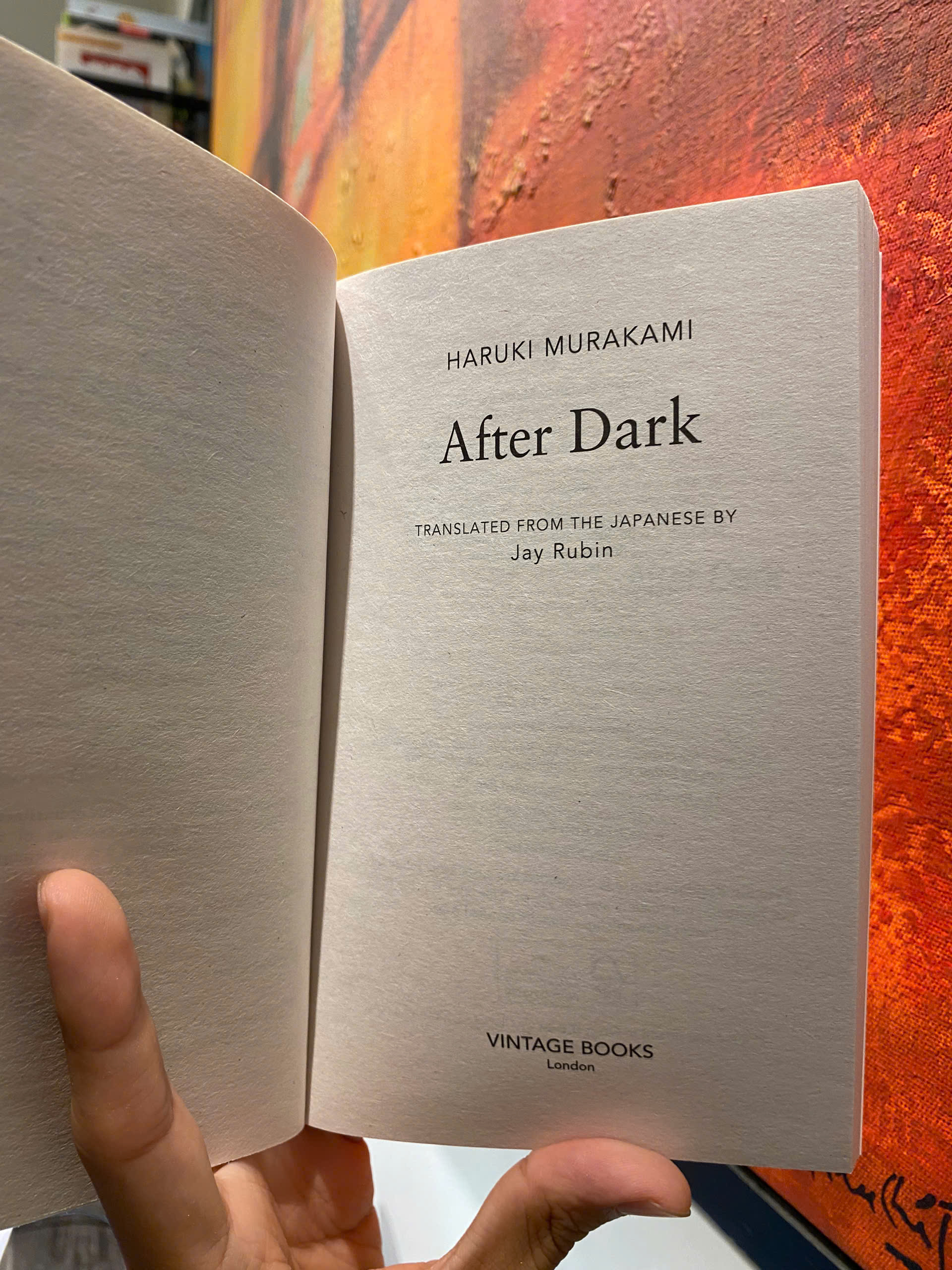 Sách - After Dark by MURAKAMI Haruki - International Best Seller/Science Fiction &amp; Fantasy/Vintage