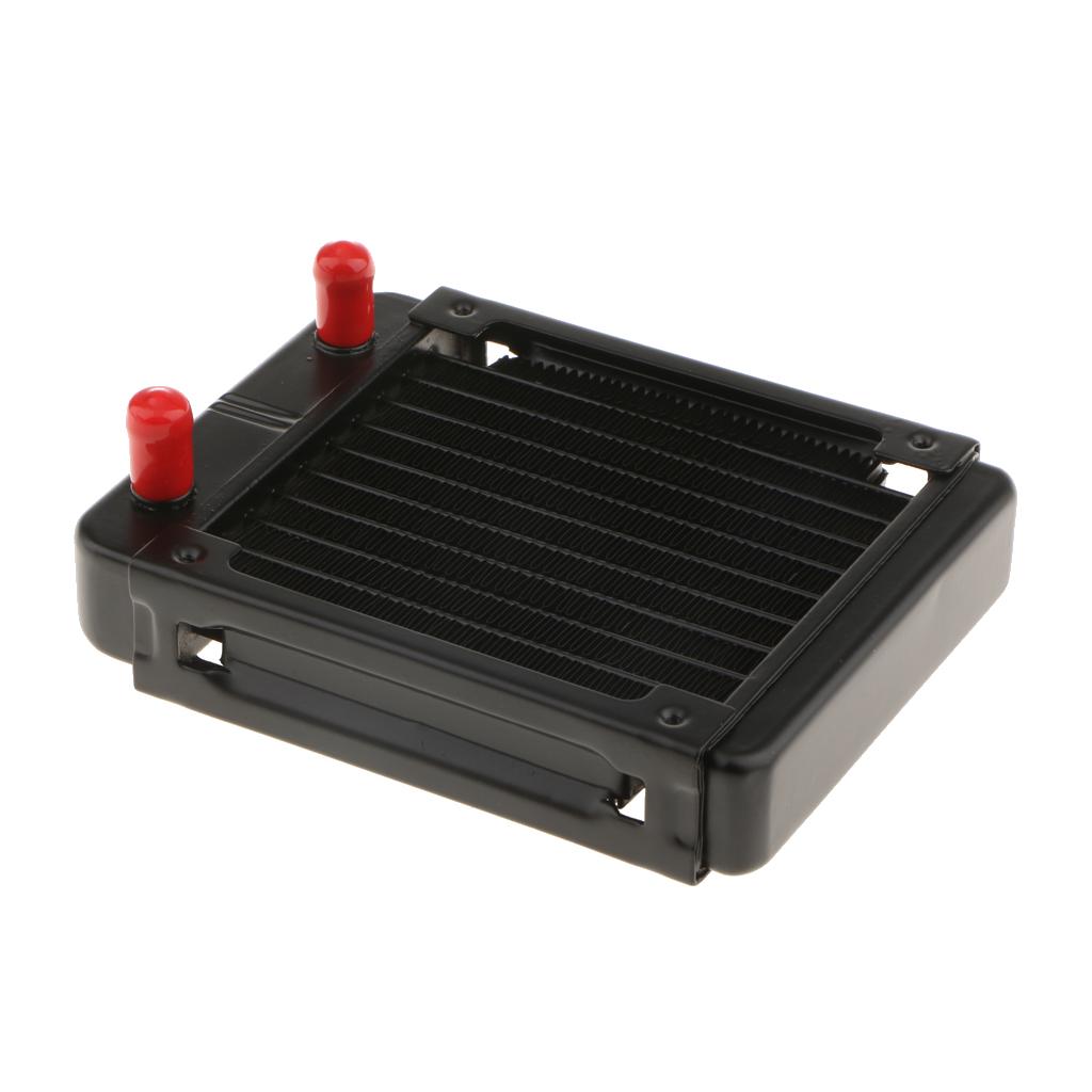 Aluminum Computer CPU 10 Pipes Water Cooling Radiator System 120mm