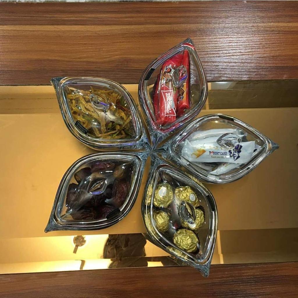 Âu, Thố Pha Lê Đựng Bánh, Mứt, Kẹo Bohemia, Siêu Sang, Khay Thủy Tinh Đựng Bánh Kẹo, Nhập Đức