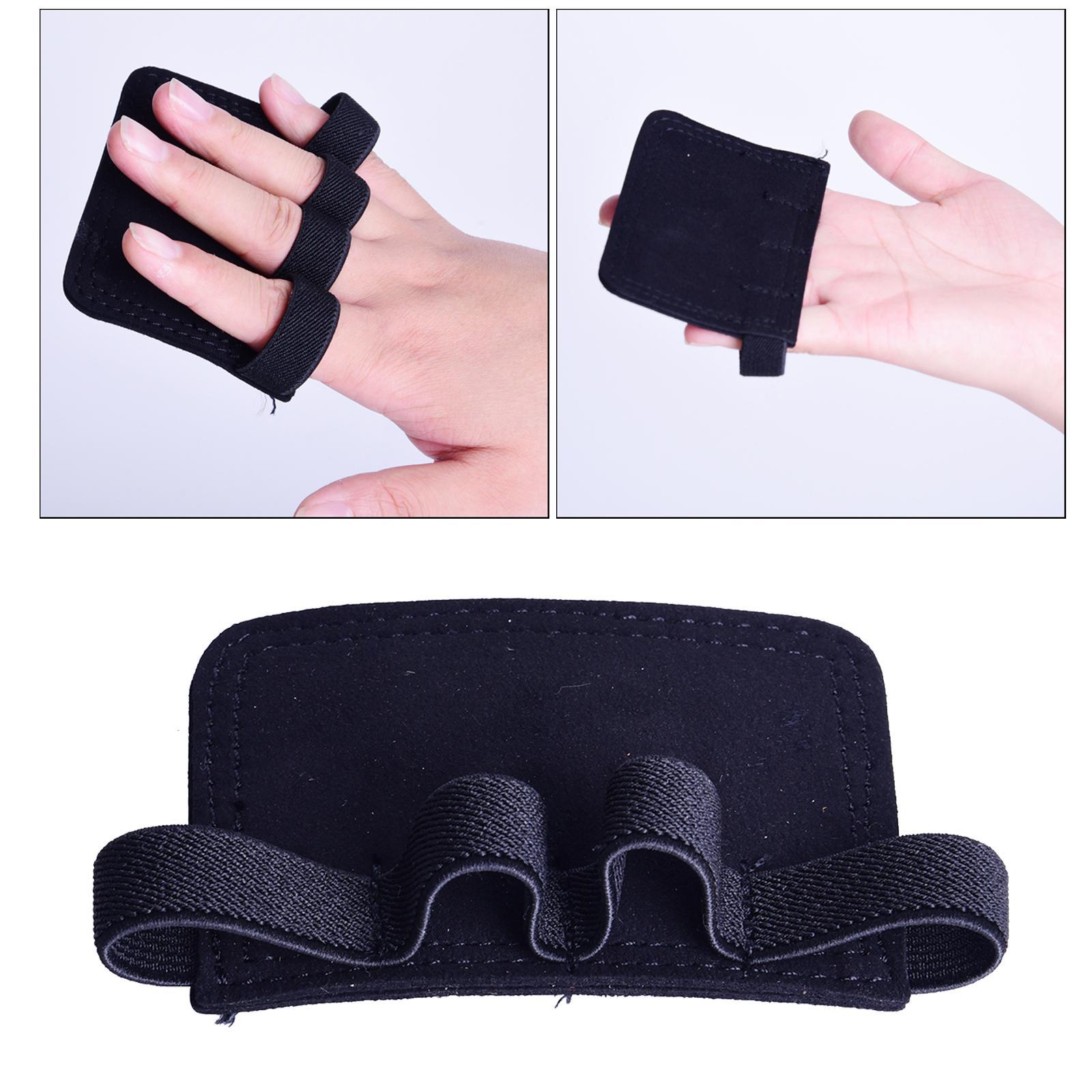 1 Pair Weight Lifting Palm Grips Strength Training Gym Hand 4 Finger Gloves