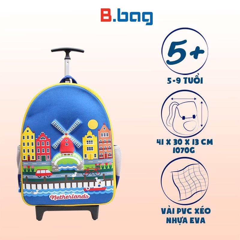 Balo cần kéo B.bag Around the World dành cho học sinh cấp 1