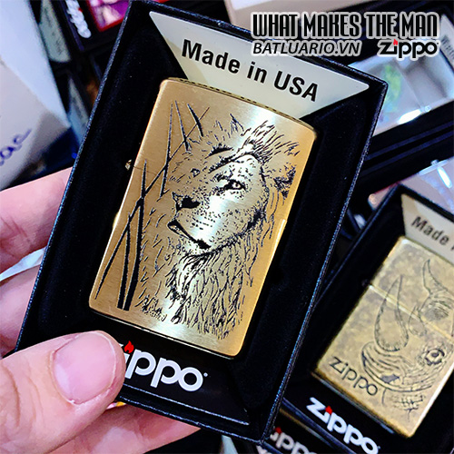 Bật Lửa Zippo 204B Proud Lion