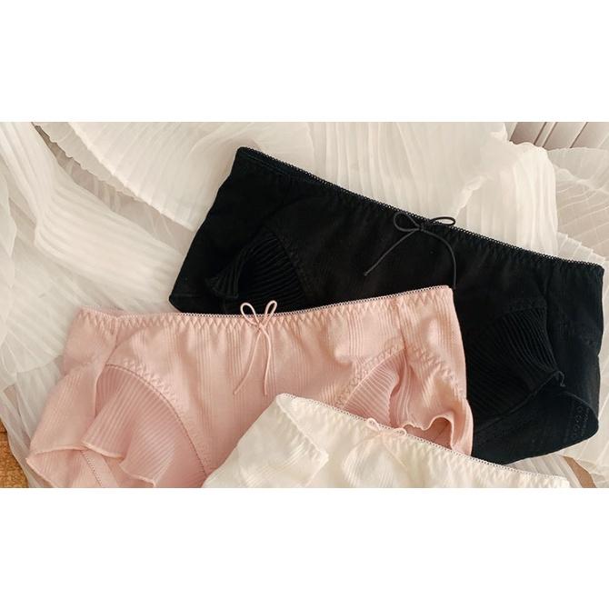 Quần Lót Nữ Cotton Viền Ren Bèo Thời Trang Xuất Đông Âu . Hàng Loại Đẹp.