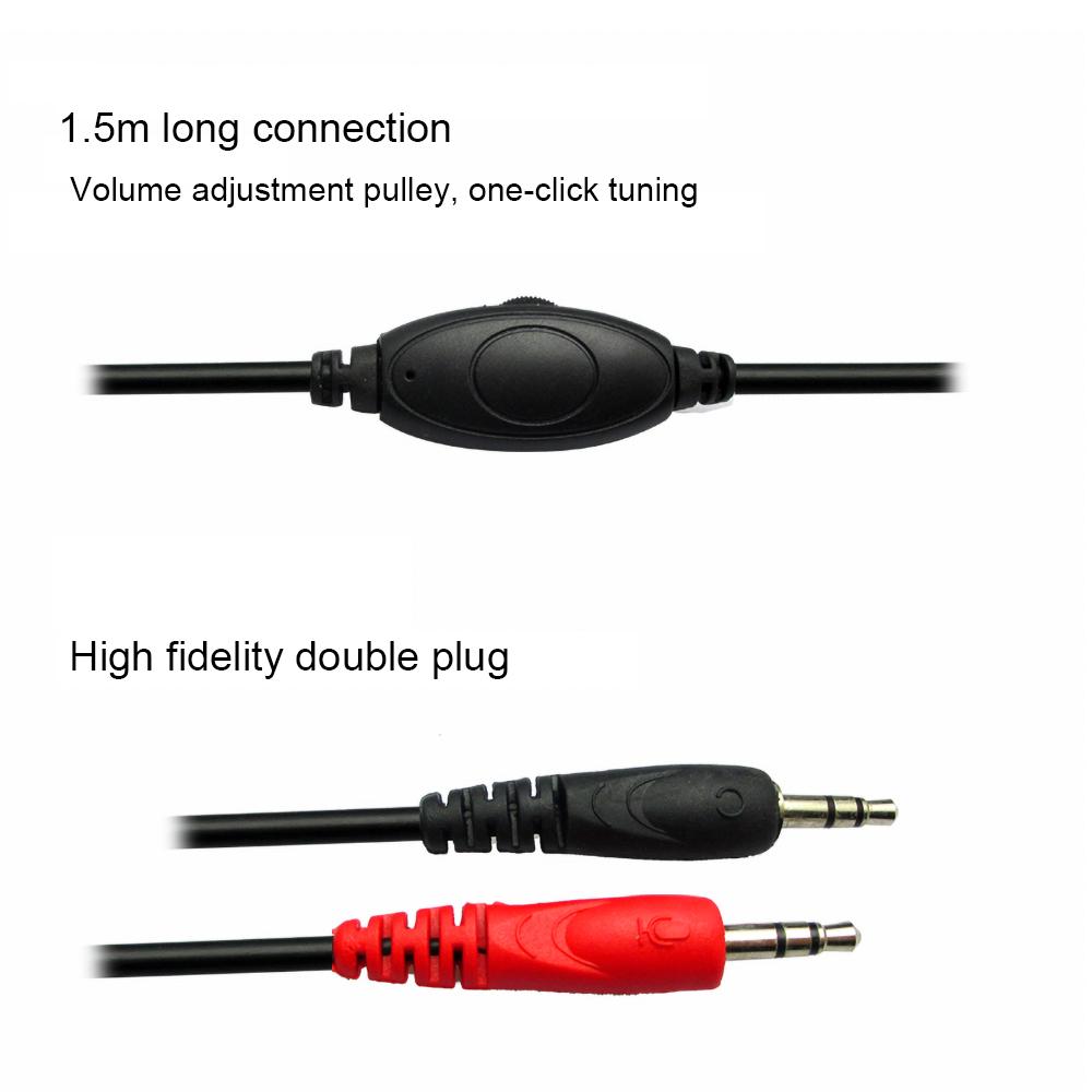 3.5Mm Chơi Game Có Dây Tai Nghe Âm Thanh Nổi Game Tai Nghe Tai Nghe Chụp Tai Kèm Mic Cho Máy Tính Máy Tính Skype MSN PS4 Play Station 4