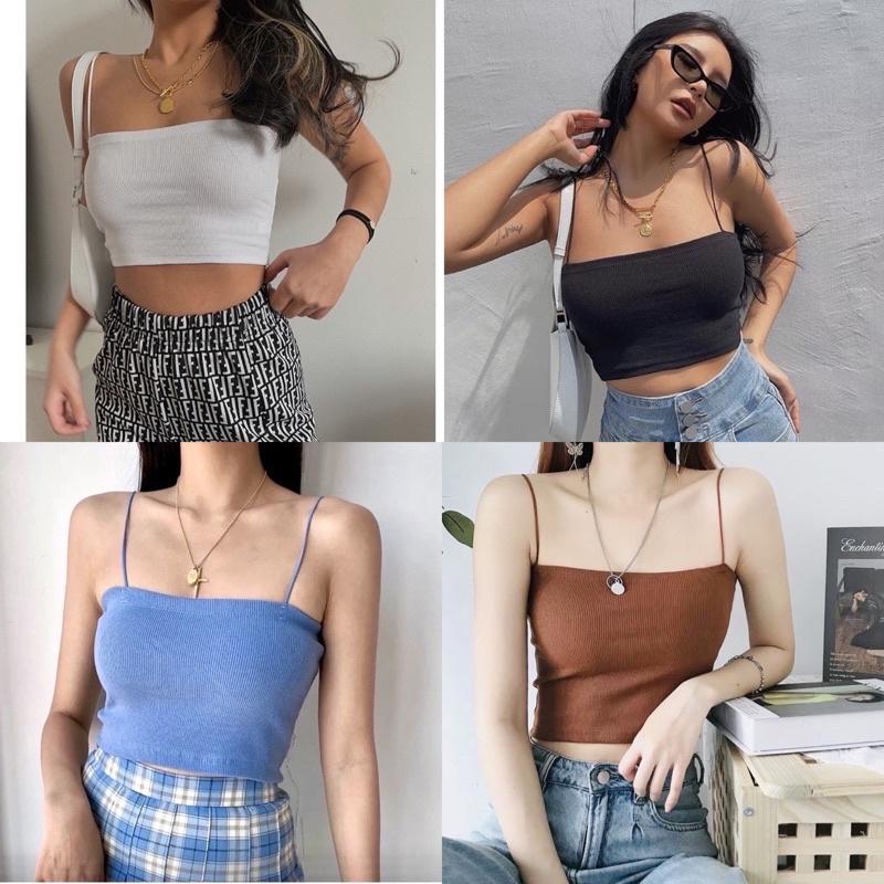 Áo sợi bún trendy combo 4 áo 100k