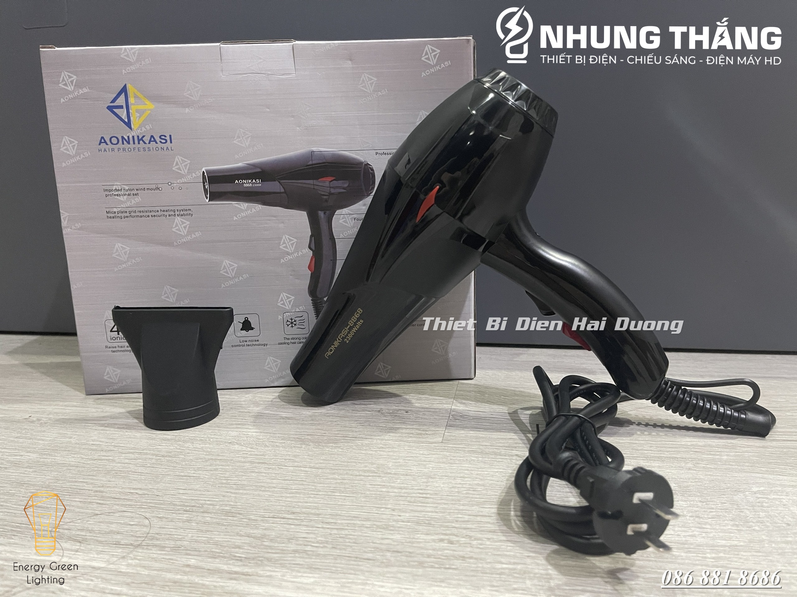 Máy Sấy Tóc Cao Cấp AONIKASI-8868 2 chiều 2300W - Có Mùi Thơm