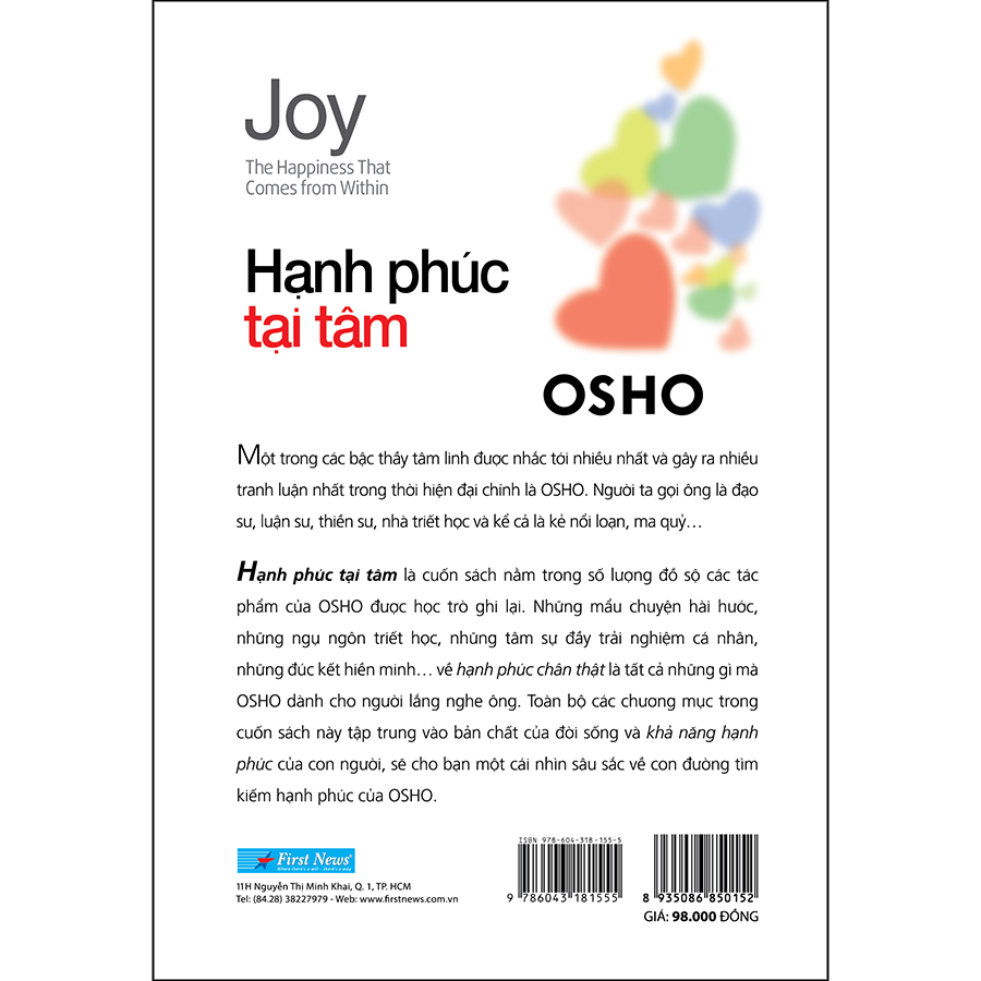 Hạnh Phúc Tại Tâm (Tái Bản)