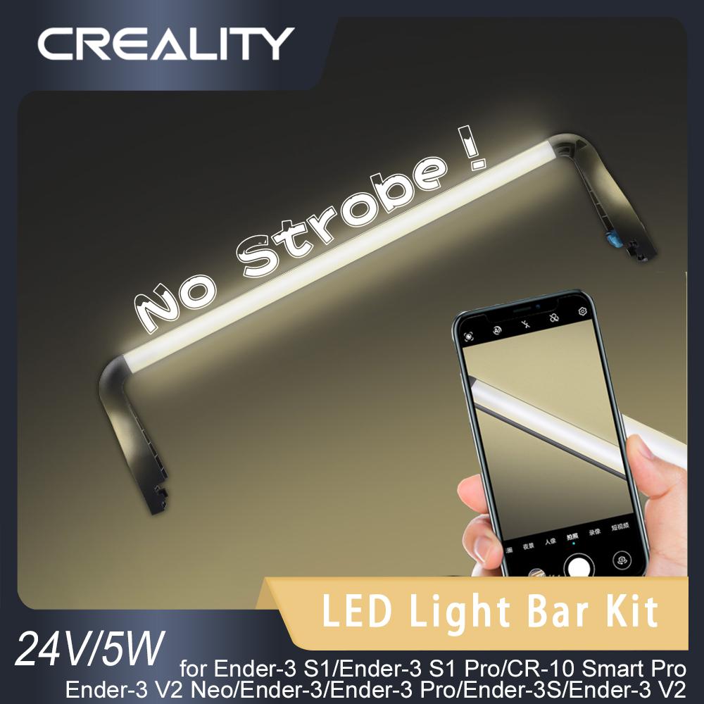 CREALITY No Strobe LED Light Bar Kit Nâng cấp bộ phận máy in 3D 24V/5W cho Ender-3 S1 Pro/CR-10 Smart Pro/Ender-3 V2 Neo Series