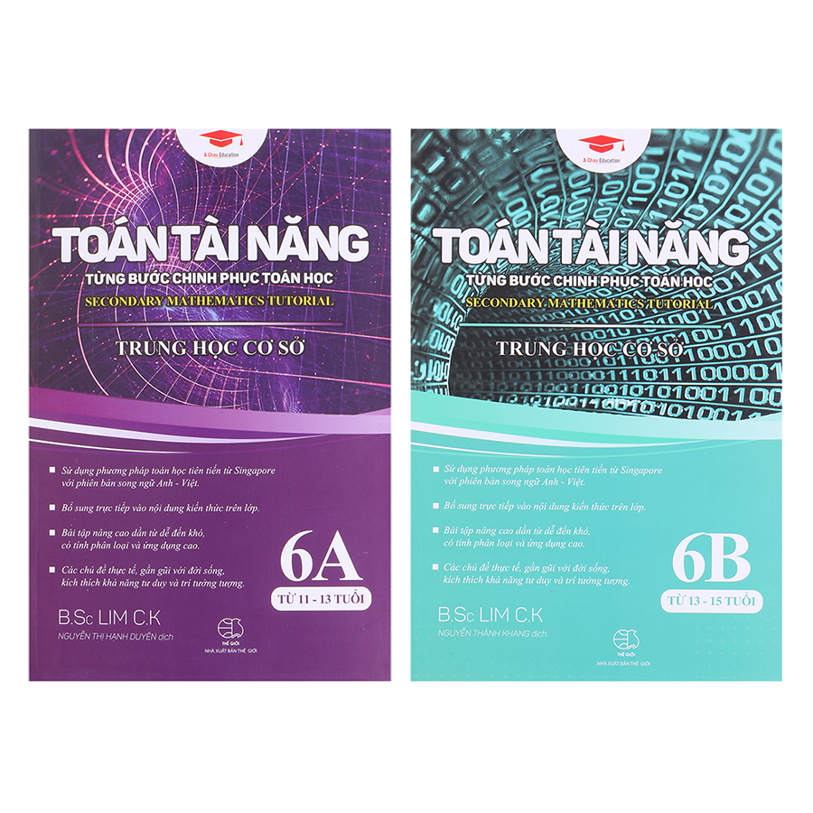 Sách toán tài năng 6 ( bộ 2 cuốn, 11 - 16 tuổi )