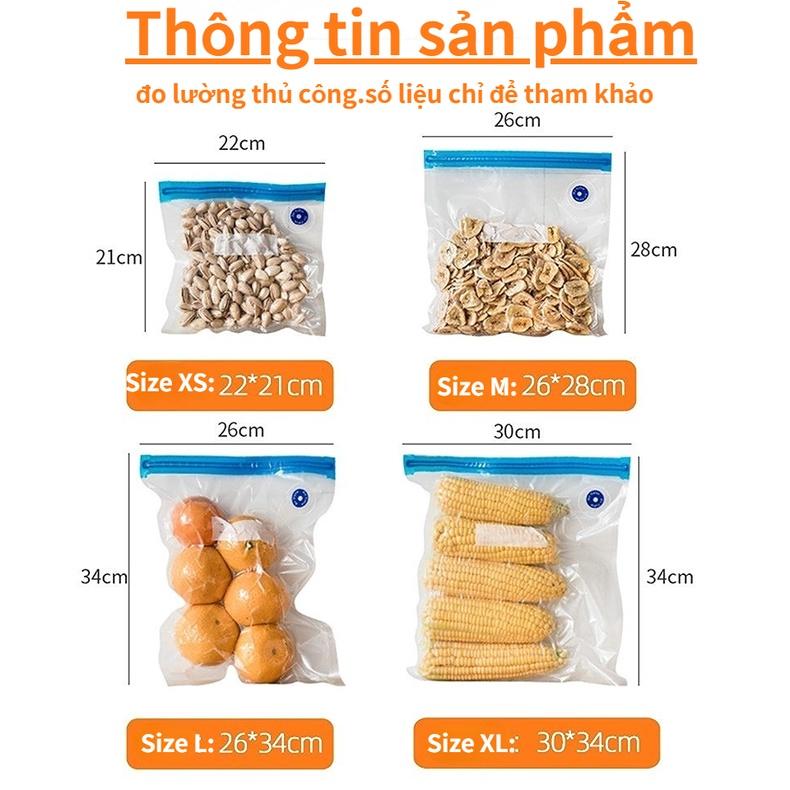 Túi Hút Chân Không Bảo Quản Thực Phẩm Tiện Lợi An Toàn Có Thể Tái Sử Dụng Thân Thiện Với Môi Trường