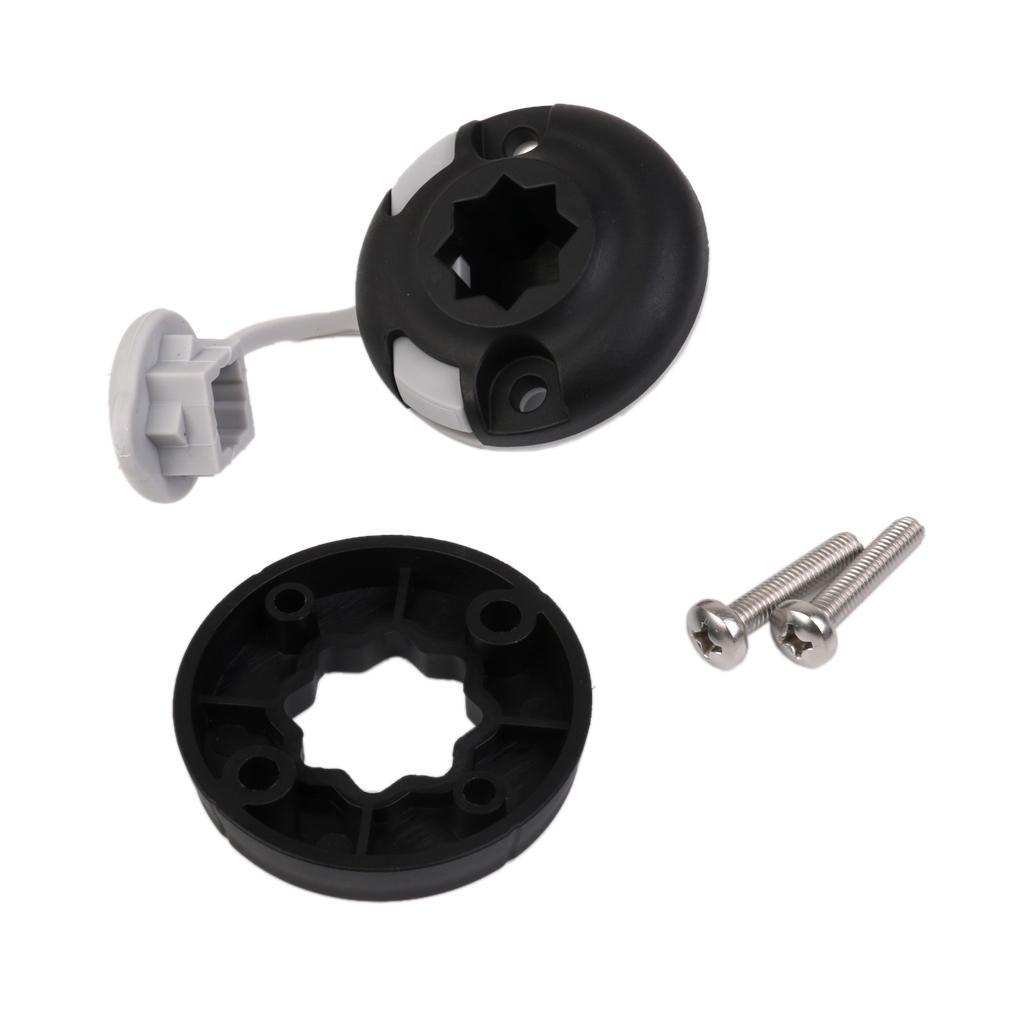 2x Adjustable Nylon Kayak Boat Fishing Rod Holder Side Mount Tackle Kit Set