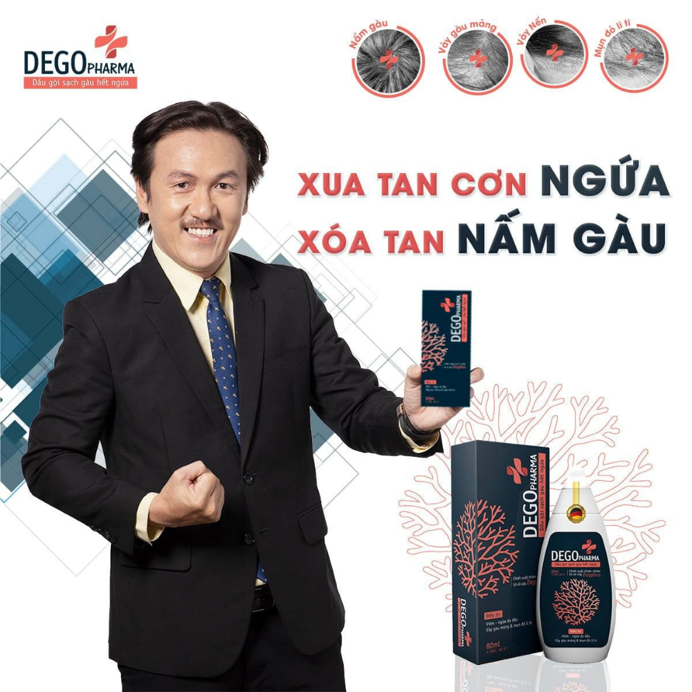 Dego Pharma - Dầu gội sạch vảy gàu mảng trắng, hết ngứa chiết xuất thiên nhiên từ vỏ cây Zizyphus, sản xuất theo tiêu chuẩn và dưới sự giám sát của công ty dược phẩm Châu Âu