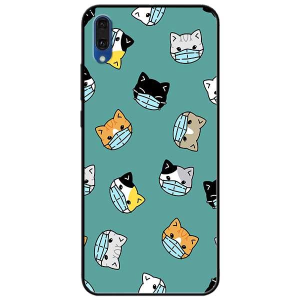 Ốp lưng dành cho Huawei Y7 Pro 2019 - Mèo Đeo Khẩu Trang