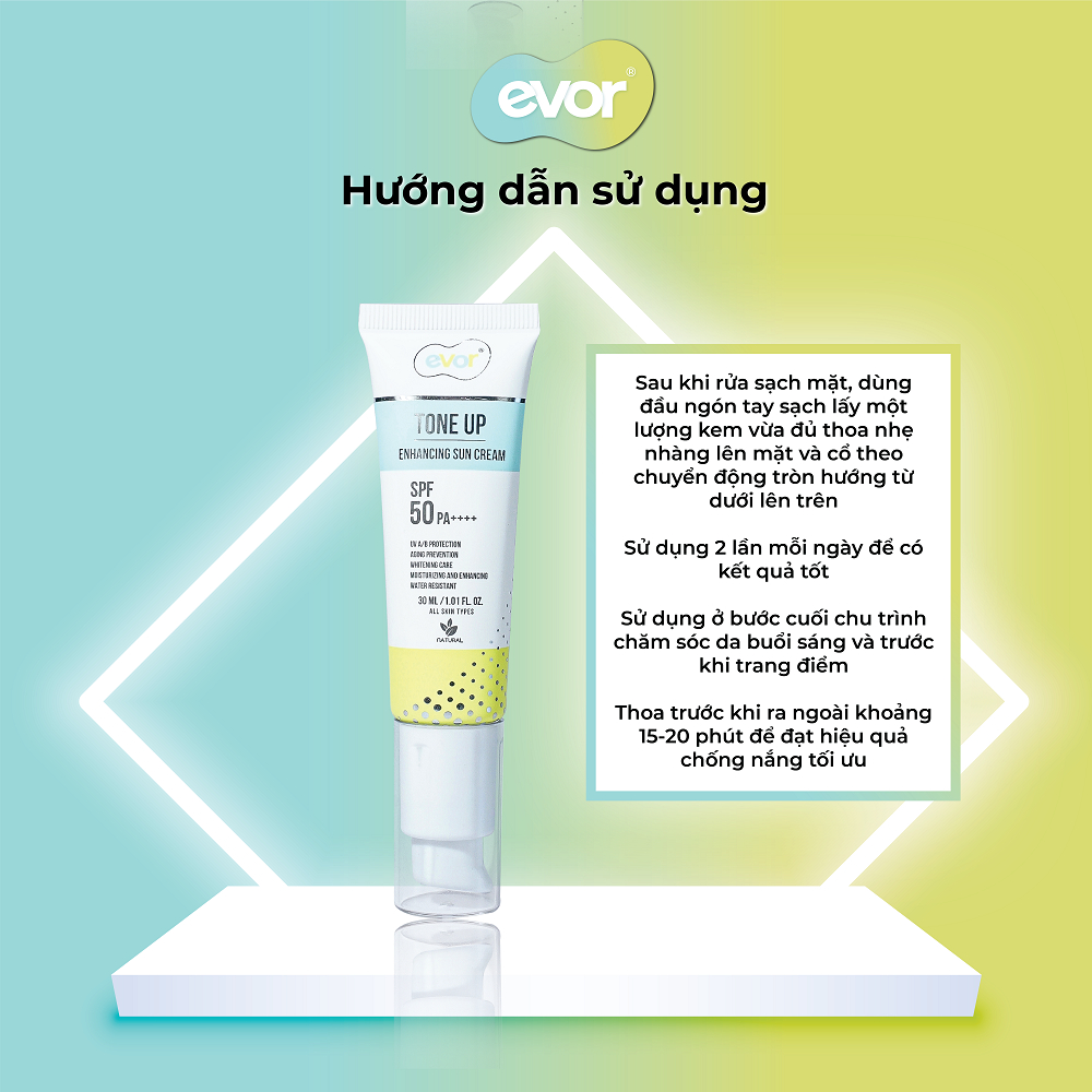 Everyday Beauty Cream Tone  Up 30ml – Kem Dưỡng Bảo Vệ Và Làm Đẹp Trong 1 Bước | EVOR