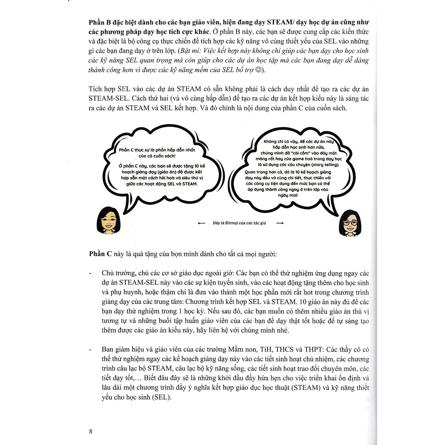 Sách - Kết Hợp Giáo Dục STEAM Và Giáo Dục Cảm Xúc Xã Hội SEL Dành Cho Tiểu Học Và Mầm Non - Hồng Ân