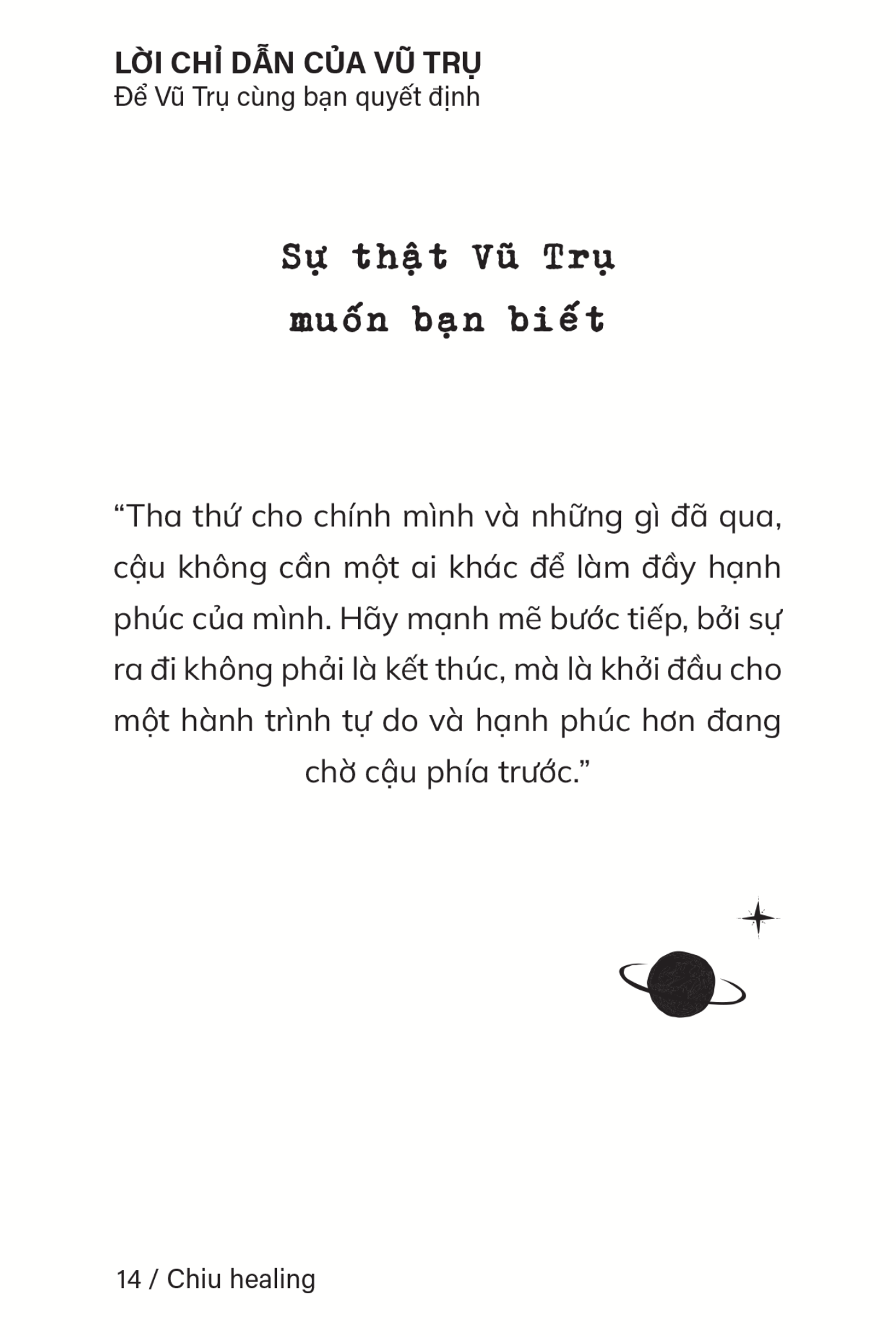 Sách Lời Chỉ Dẫn Của Vũ Trụ - Để Vũ Trụ Cùng Bạn Quyết Định - Chiu Healing