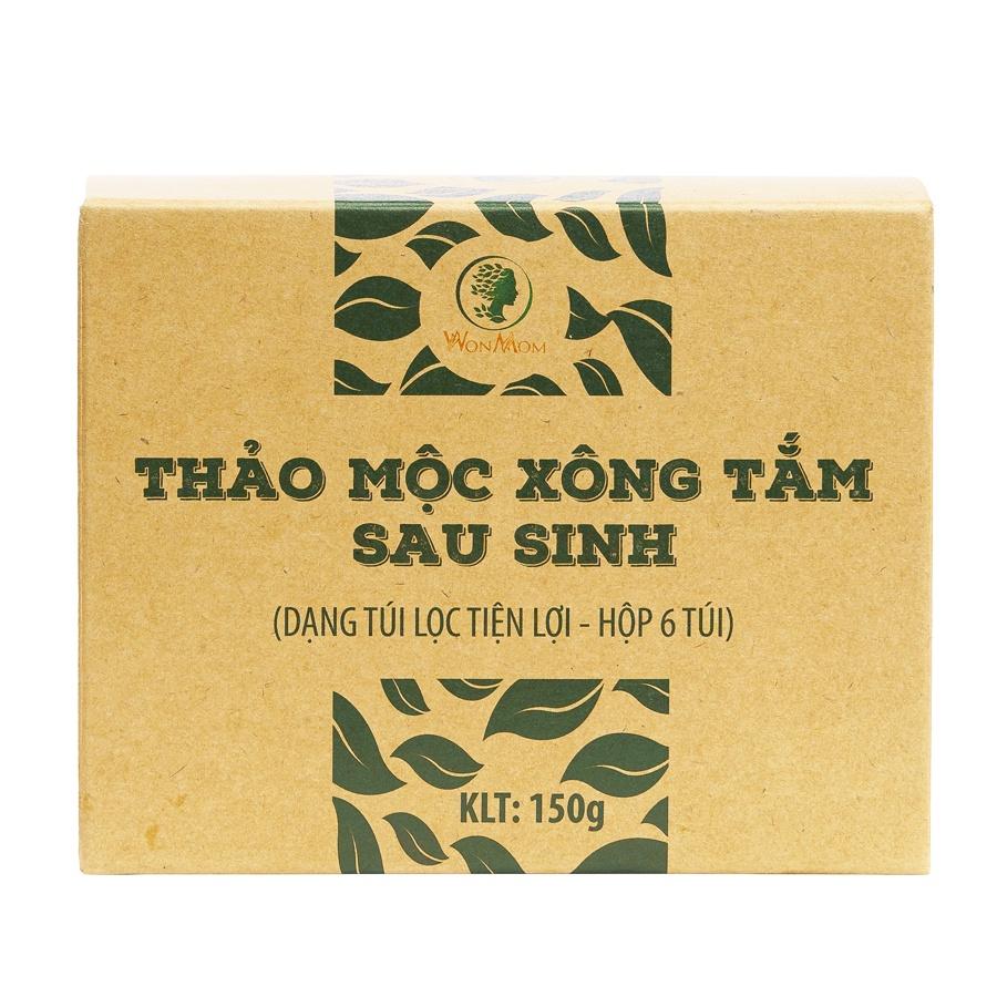 Thảo mộc xông tắm sau sinh Wonmom 150Gr (6 Túi /hộp)