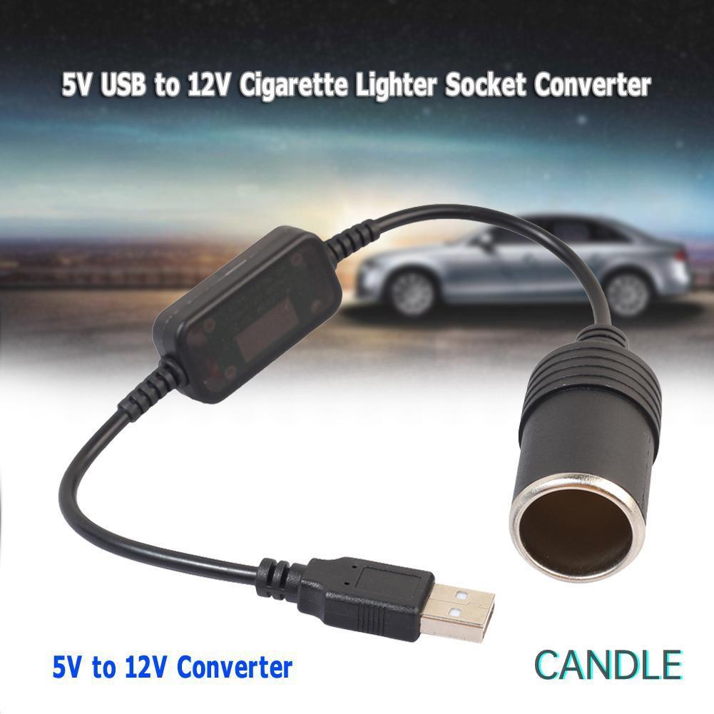 Bộ Chuyển Đổi Ổ Cắm Usb Sang 12v 5v Cho Xe Hơi