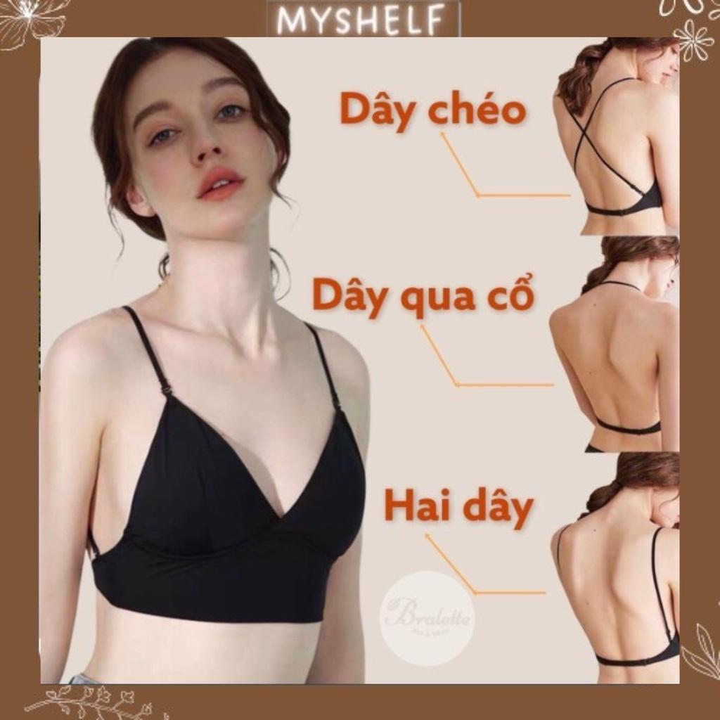 M30. Áo bra nữ hở lưng, áo bra su nữ tạo nhiều kiểu sang chảnh mặc áo 2 dây, trễ vai