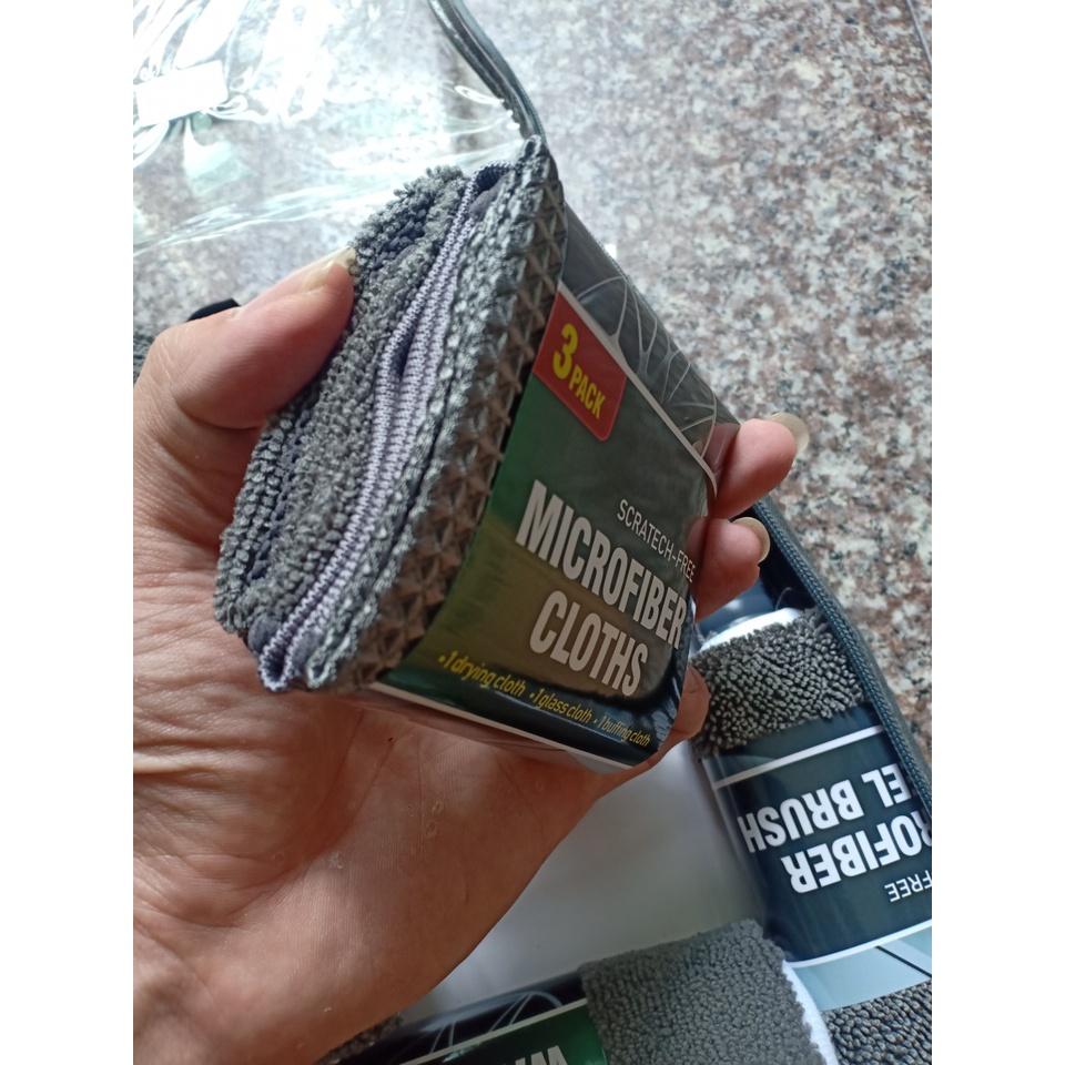 Set 9 Bộ Khăn Rửa Ô Tô MicroFiber Chuyên Dụng - Home and Garden