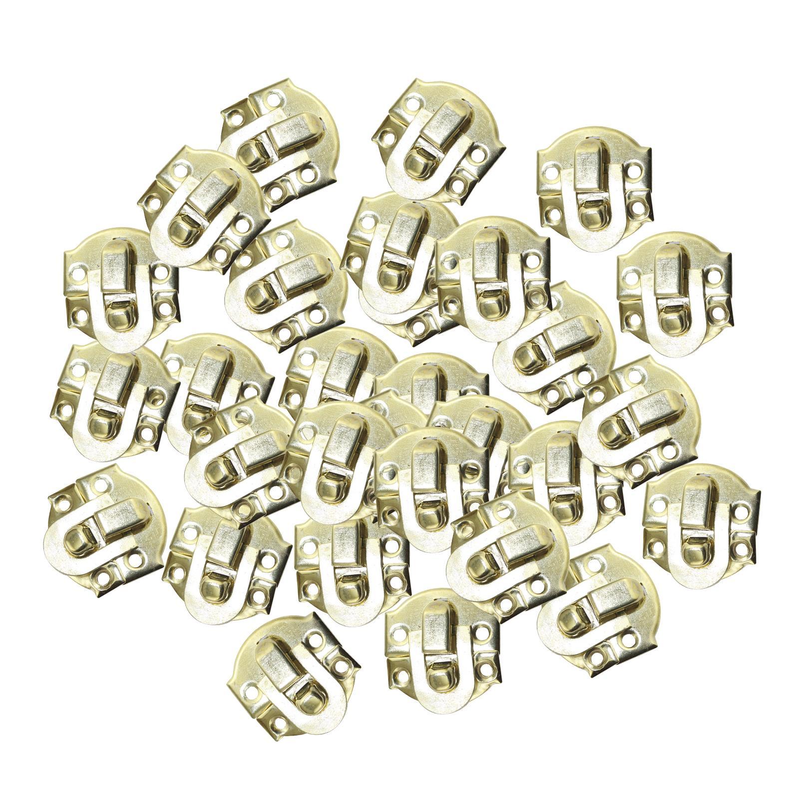 50Pcs Smooth Wooden Box Catch latches, Hasp Locks Accessories Hardware Decoration Buckles for Jewelry Boxes, , Drawer, Cabinet