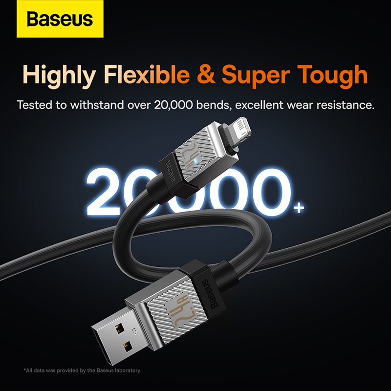 Cáp Sạc Nhanh USB to iP Baseus CoolPlay Series Fast Charging Cable USB to iP 2.4A (Hàng chính hãng)