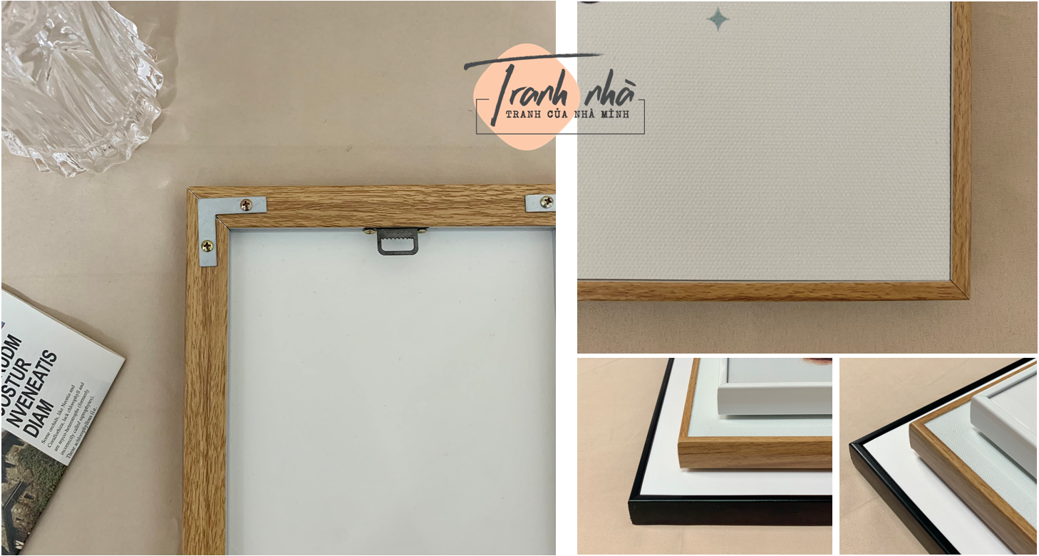 Bộ 3 tranh canvas Tối giản - Cô gái - ARTN064