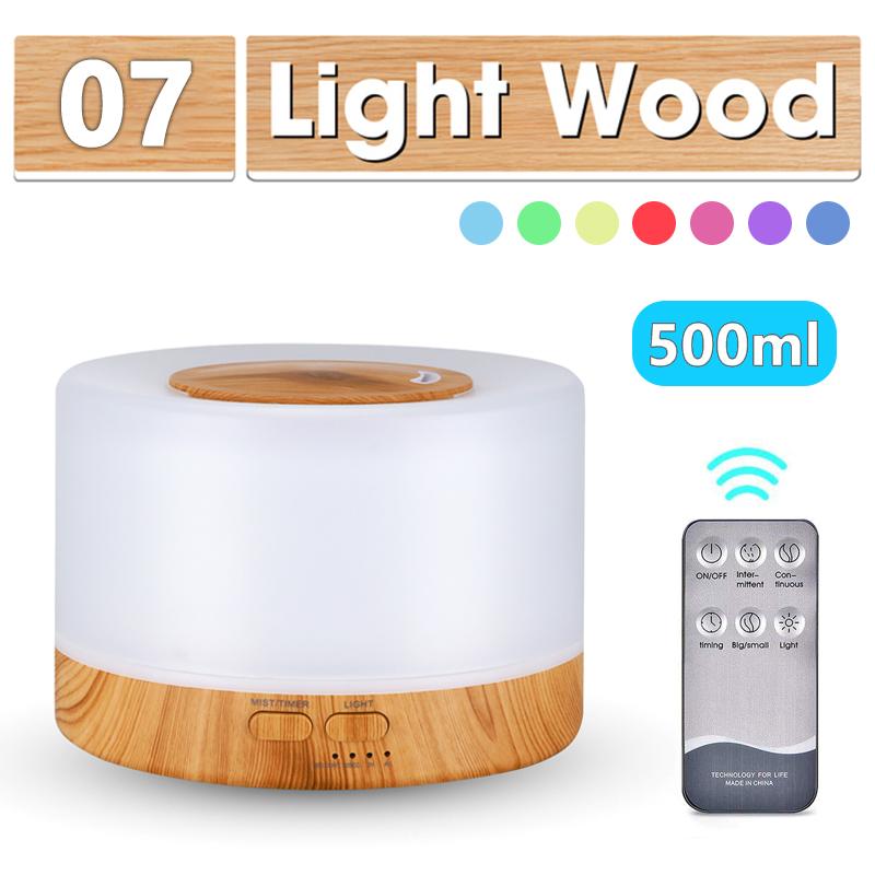 550Ml Vân Gỗ Khuếch Tán Tinh Dầu Siêu Âm Thanh Máy Tạo Độ Ẩm Không Khí Máy Khuếch Tán Tinh Dầu Làm Thơm Phòng Máy Phun Sương Tạo Độ Ẩm Nồi Cơm Điện Từ Phun Sương Tạo Đèn LED