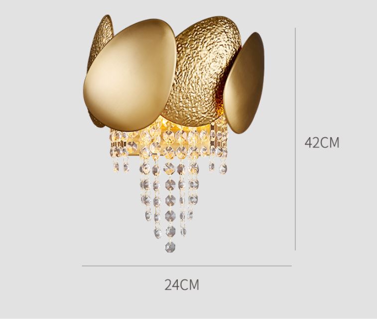 Đèn tường CAKEN pha lê độc đáo trang trí nội thất hiện đại, sang trọng - kèm bóng LED chuyên dụng.