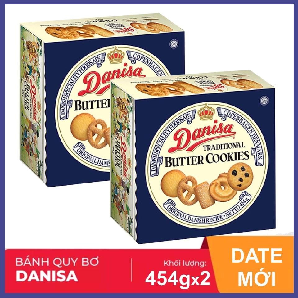 Combo 2 hộp Bánh quy bơ Danisa Size trung Hộp 454gX2 (date mới)