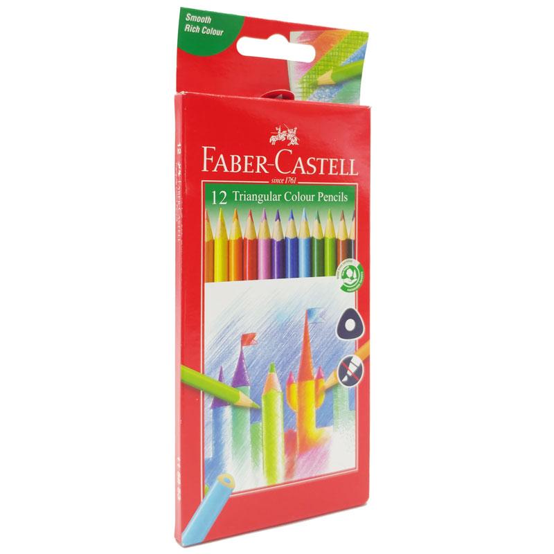 Hộp 12 Bút Chì Màu Tam Giác Faber-Castell Triangular 11 58 53