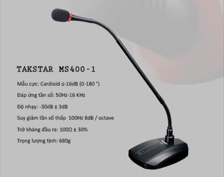 Micro Hội Nghị Takstar MS 400-1 - Hàng Chính Hãng