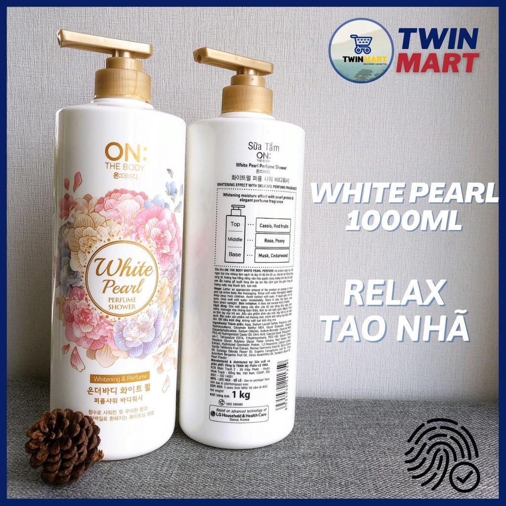 Date xa 2024 TPHCM Sữa tắm hương nước hoa On: The Body Perfume 2021 - thương hiệu Hàn Quốc - hương White Pearl