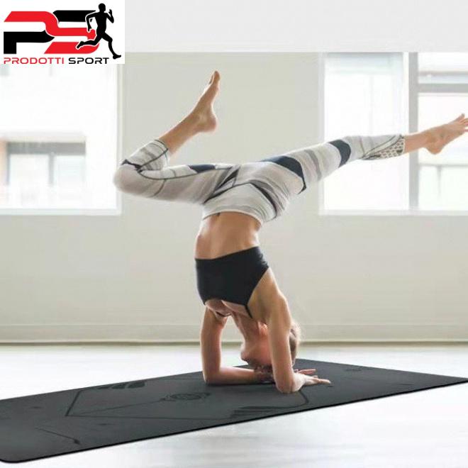 Thảm Yoga FED-YG-01 định tuyến 5mm chất liêu PU + Cao su chống trượt(Tặng kèm túi vải)