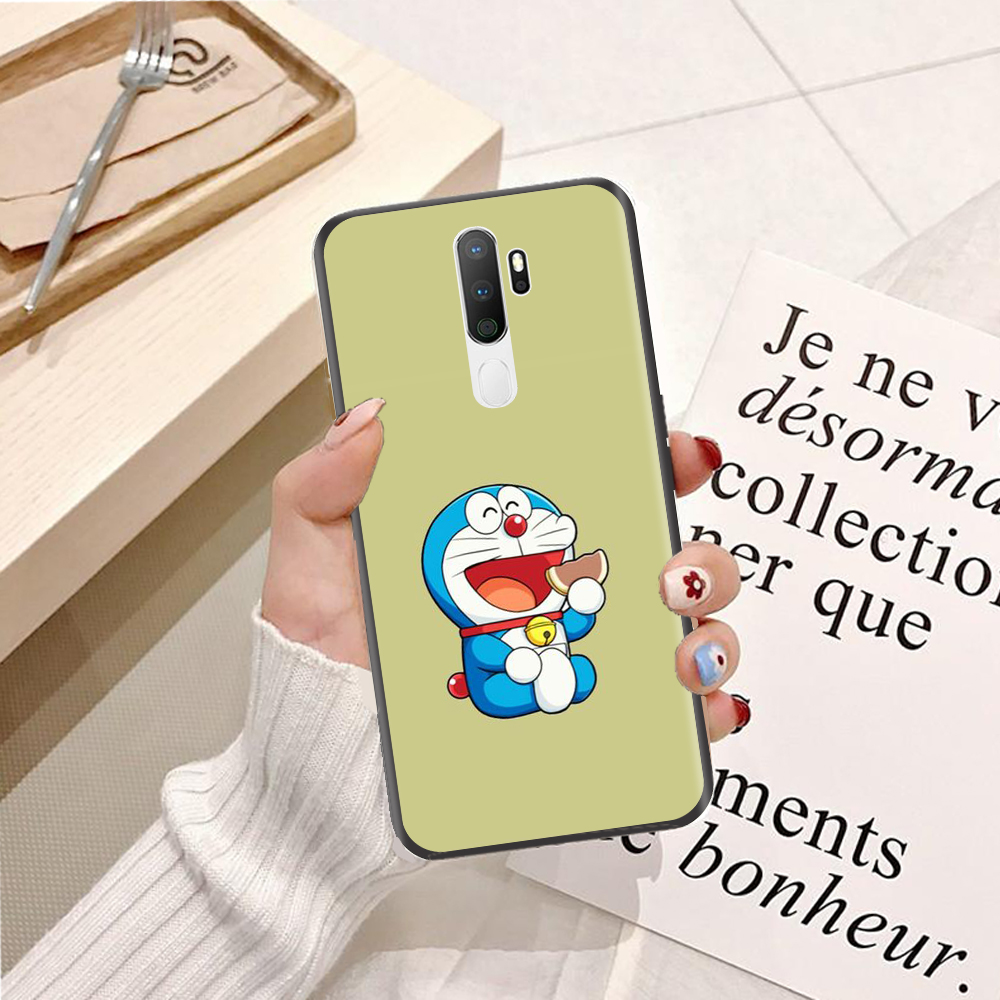Ốp lưng điện thoại Oppo A5 2020 viền silicon dẻo TPU  hình Doremon Dễ Thương - Hàng chính hãng