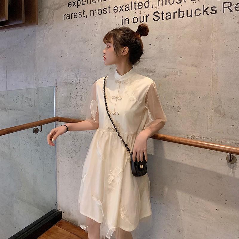 ĐẦM ULZZANG SƯỜN XÁM THÊU,ĐẦM LƯỚI CÁCH TÂN SƯỜN XÁM