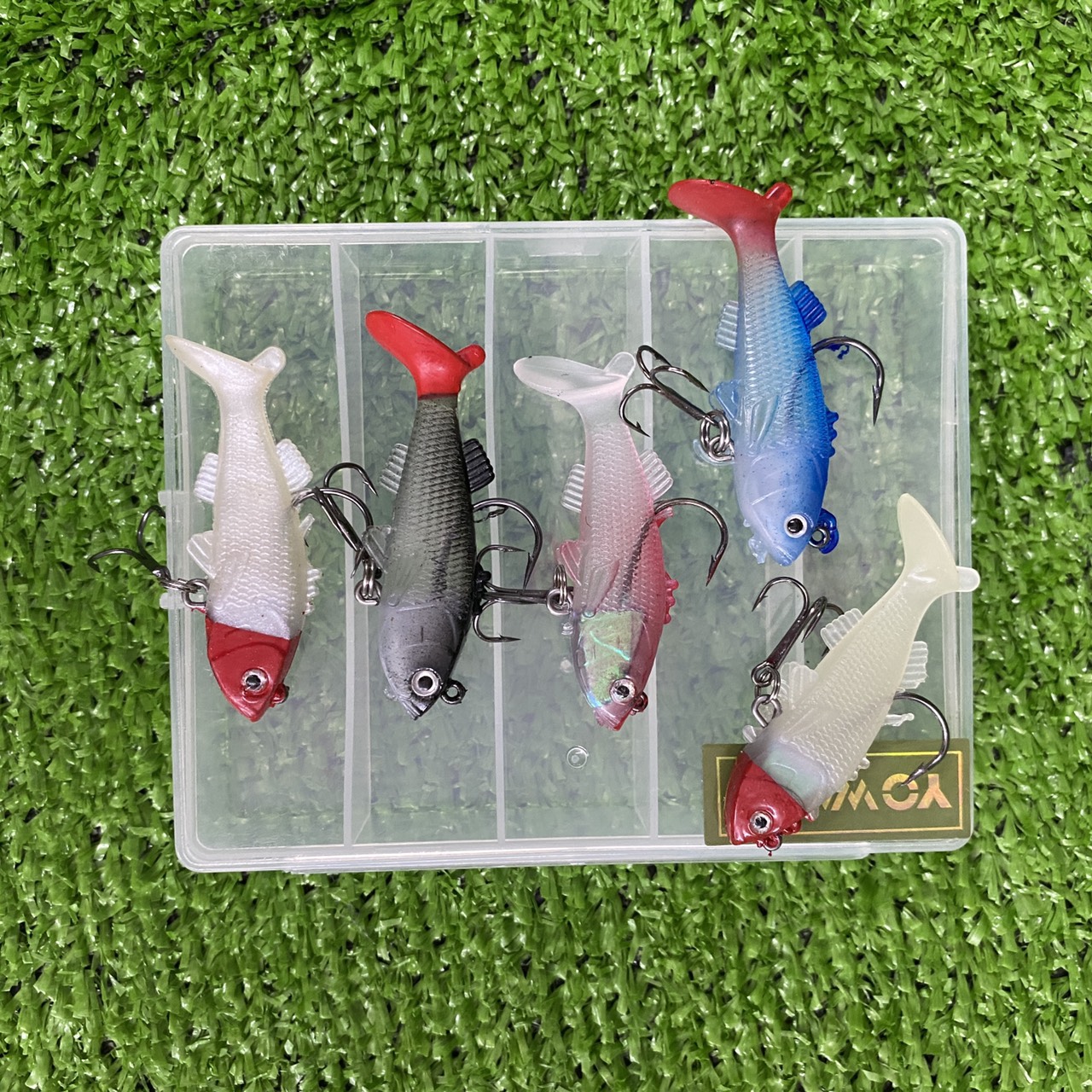 Mồi Giả Cá Mềm Yowago Hộp 5 Con Dài 5.5cm Nặng 8.1g Chuyên Lure Sông Suối