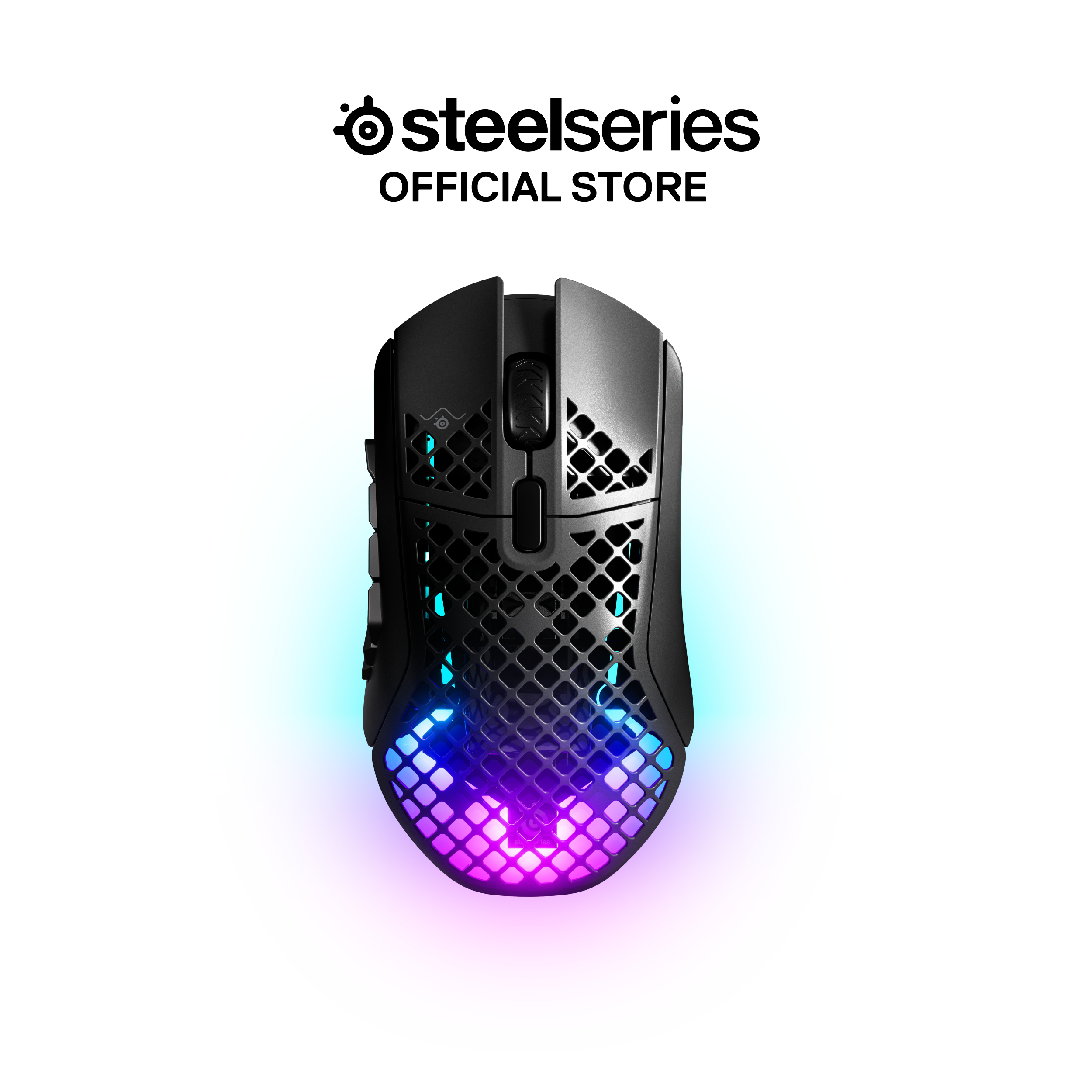 Chuột gaming không dây SteelSeries Aerox 9 Wireless màu đen độ trễ 1ms, led RGB, 18000CPI, 400IPS, pin 400H, hàng chính hãng, bảo hành 12 tháng