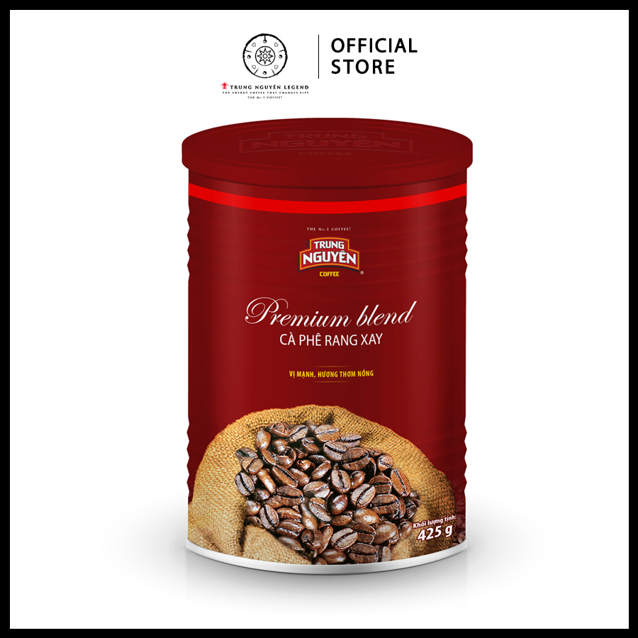 Trung Nguyên Legend - Cà phê rang xay Premium Blend - Lon 425gr
