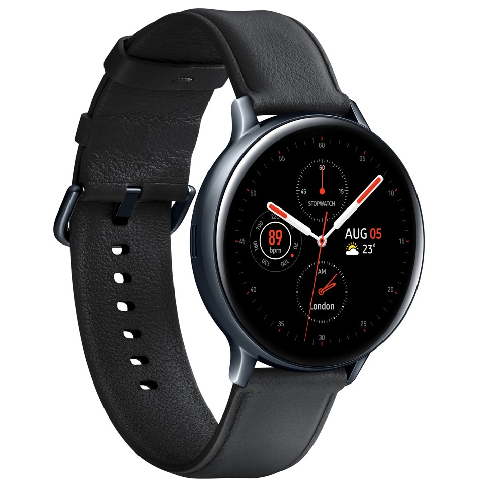 Đồng Hồ Thông Minh Samsung Galaxy Watch Active 2 SM-R820NS (Bản Thép &amp; Dây Da) 44mm_Hàng Chính Hãng