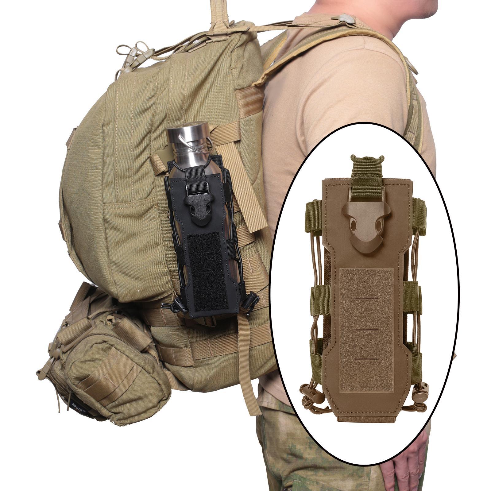 Molle Pouch Hydration Carrier Outdoor Activities Water Bottle Holder