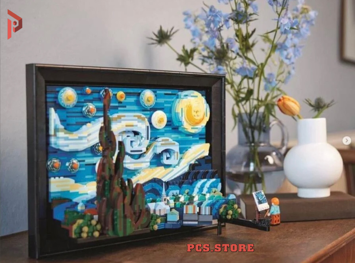 Đồ Chơi Lắp Ráp Mô Hình Tranh Van Goh Starry Night - PCS STORE